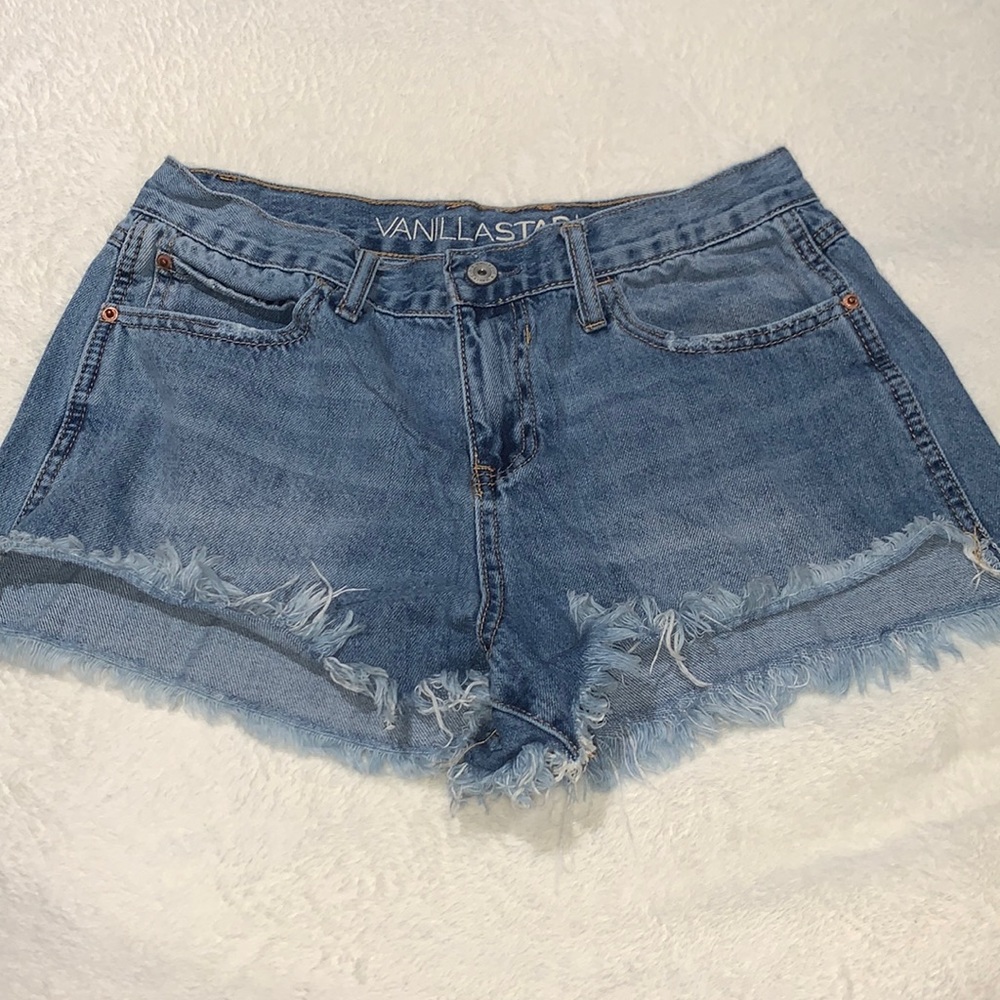 Vanillastar|Festival Button Up Jean Shorts